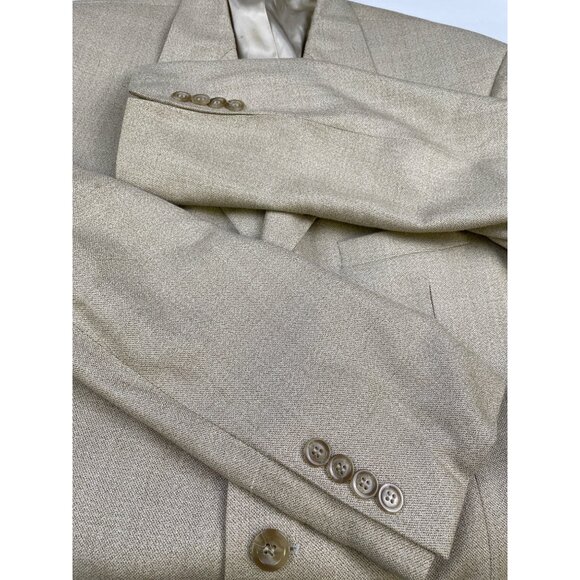 Gianfranco Ruffini Italy Mens Tan Blazer Silk/Wool Sports Coat Size 42R SKU 4686 - Picture 8 of 8